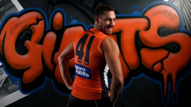 Shane Mumford could be used as a key forward. Picture: Toby Zerna