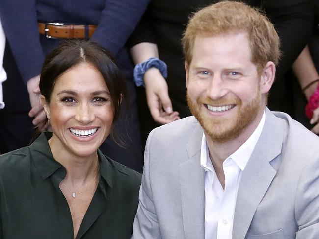 PEACEHAVEN, UNITED KINGDOM - OCTOBER 03:  Meghan, Duchess of Sussex and Prince Harry, Duke of Sussex make an official visit to the Joff Youth Centre in Peacehaven, Sussex on October 3, 2018 in Peacehaven, United Kingdom. The Duke and Duchess married on May 19th 2018 in Windsor and were conferred The Duke & Duchess of Sussex by The Queen.  (Photo by Chris Jackson/Getty Images)