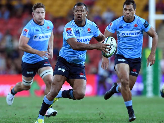 Kurtley Beale and the Waratahs (centre) have been put on ice.