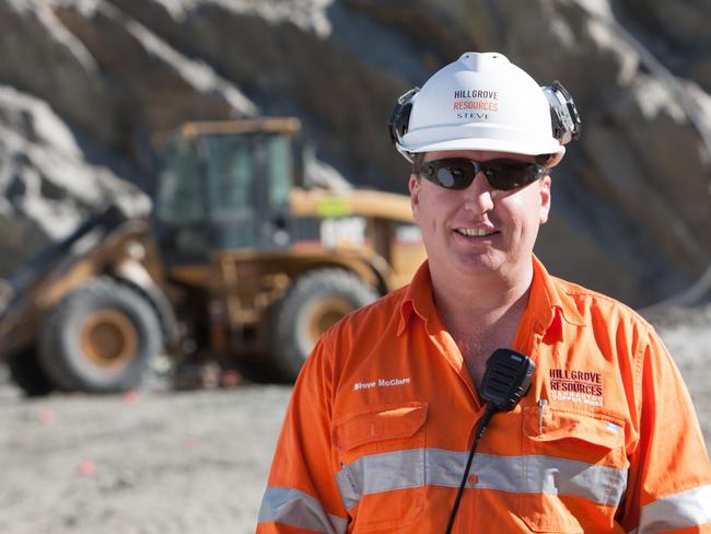 Hillgrove Resources new Kanmantoo manager Steve McClare. Hillgrove Resources - Steve McClare.