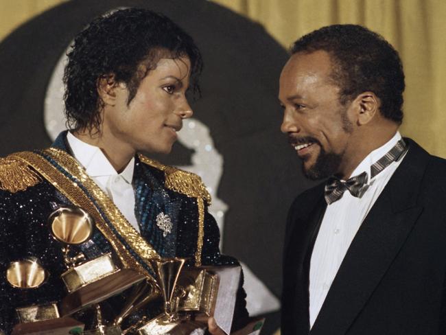 Quincy Jones produced Michael Jackson’s mega-selling albums Thriller and Off the Wall. Picture: AP