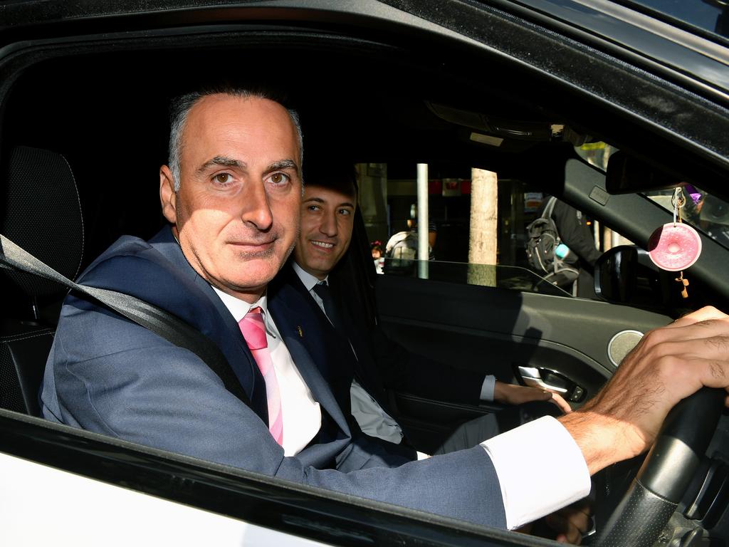 John Sidoti driving away from the NSW Independent Commission Against Corruption in April. Picture: NCA NewsWire/Joel Carrett