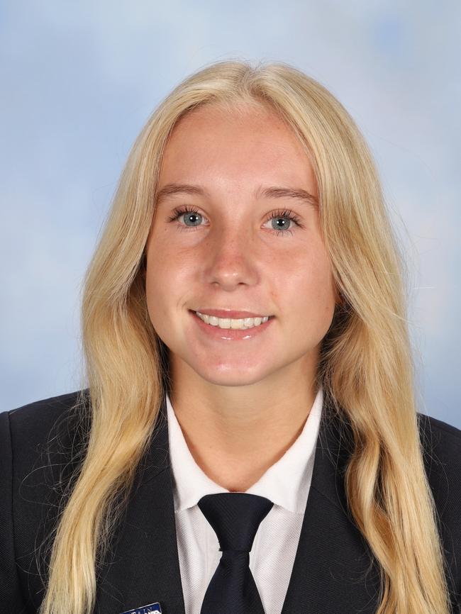 Woolgoolga High School captain Emma Williams.