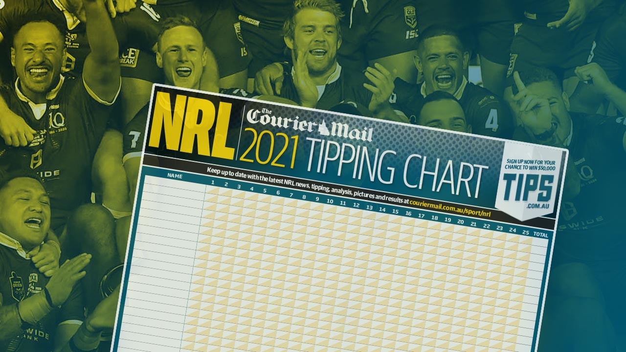 2021 NRL tipping chart download, schedule | The Courier Mail