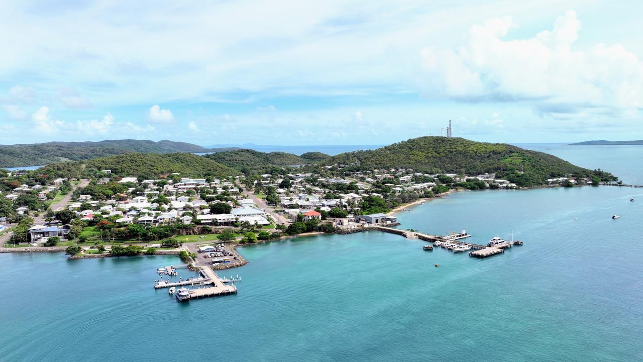 Aerial view of Thursday Island in the Torres Strait of Far North Queensland, the most northern region of Queensland. Picture: Brendan Radke