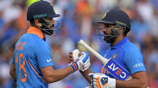 Virat Kohli isn’t pleased with the Rohit Sharma situation. Picture: AFP Photo