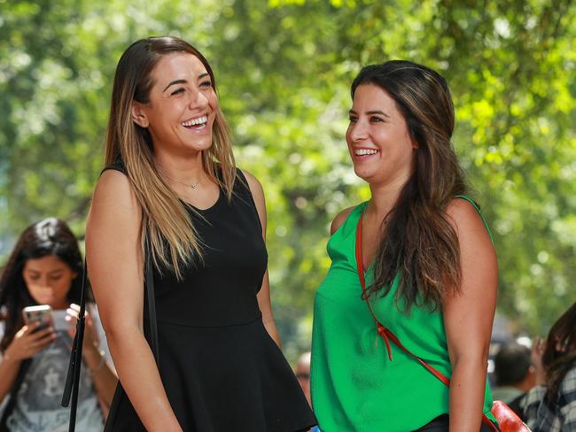 Georgia ( in the black top) and Stav Vekiarellis, shopping in Pitt Street Mall in the Black Friday Sales today.THE SHOPPING bonanza discounts days including Black Friday and Cyber Monday are tipped to be almost as big as the massive Boxing Day sales.Picture:Justin Lloyd