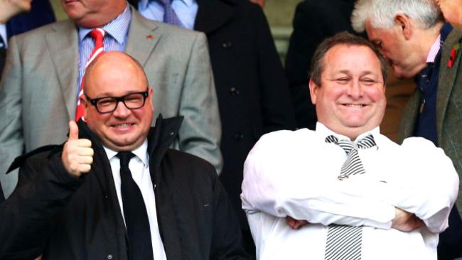 Newcastle United owner Mike Ashley (right) and Managing Director Lee Charnley.