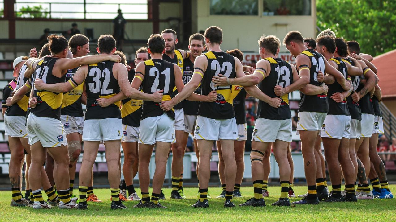 The Nightcliff Tigers in the 2024-25 NTFL season. Picture: Celina Whan / AFLNT Media