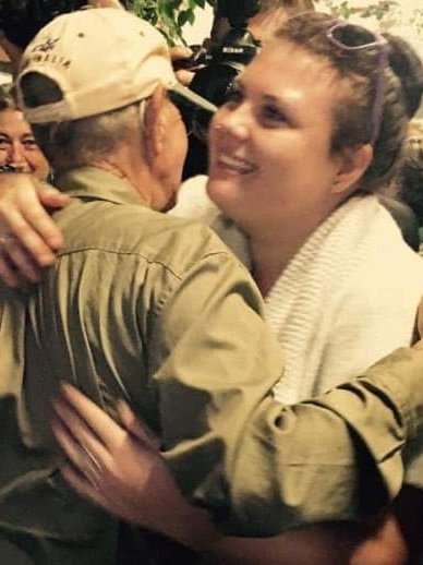 Bob Irwin with granddaughter, Toni Johnstone.