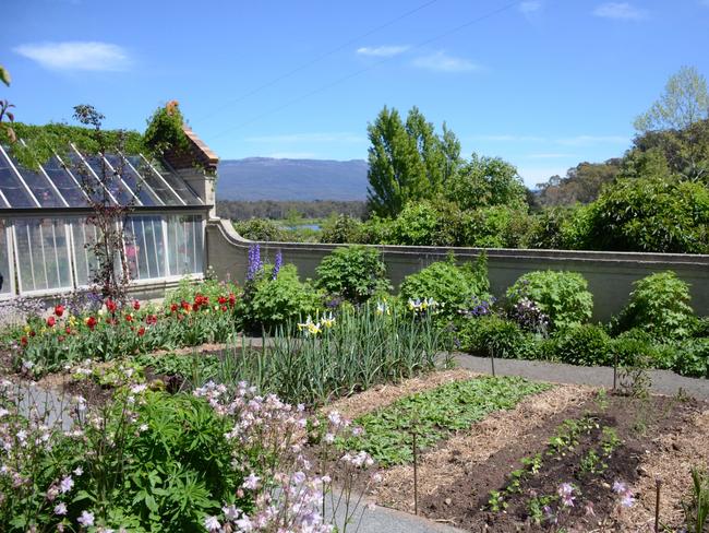 The vegetable garden at Old Wesleydale.