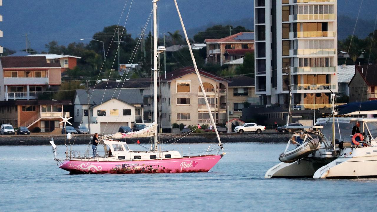 Filming of the Jessica Watson biopic True Spirit on the Broadwater. Picture: Nigel Hallett