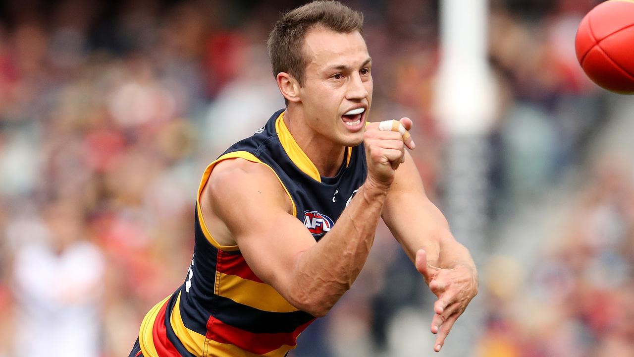 Tom Doedee of the Crows. Photo by Sarah Reed/AFL Photos via Getty Images.