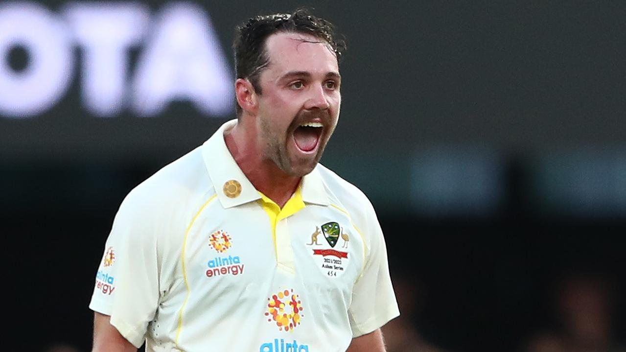 BRISBANE, AUSTRALIA – DECEMBER 09: Travis Head of Australia celebrates a century during day two of the First Test Match in the Ashes series between Australia and England at The Gabba on December 09, 2021 in Brisbane, Australia. (Photo by Chris Hyde/Getty Images) (Photo by Chris Hyde/Getty Images)