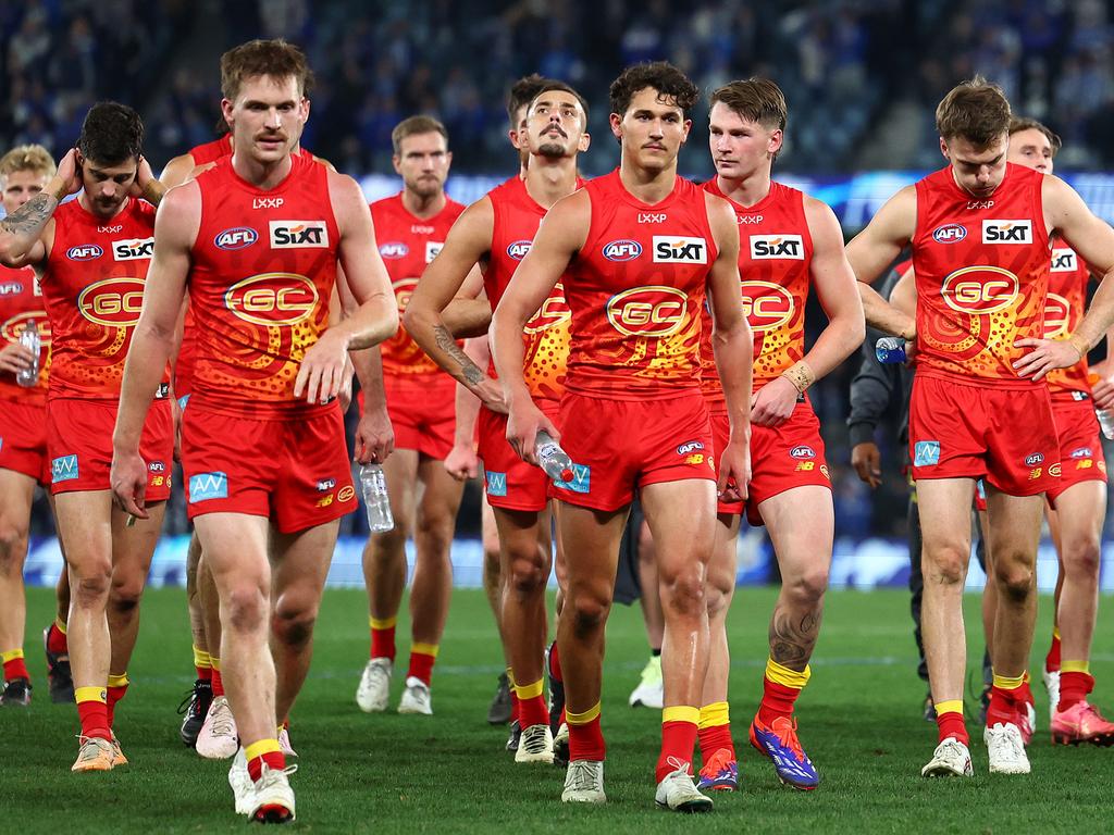 The Suns lacked on-field leadership on Saturday. Picture: Quinn Rooney/Getty Images