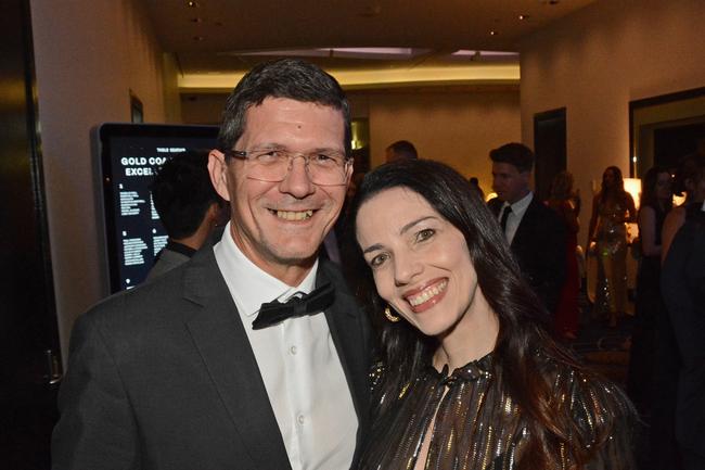 Paulo and Anelisa de Souza at Gold Coast Business Excellence Awards at The Star Gold Coast. Pic: Regina King