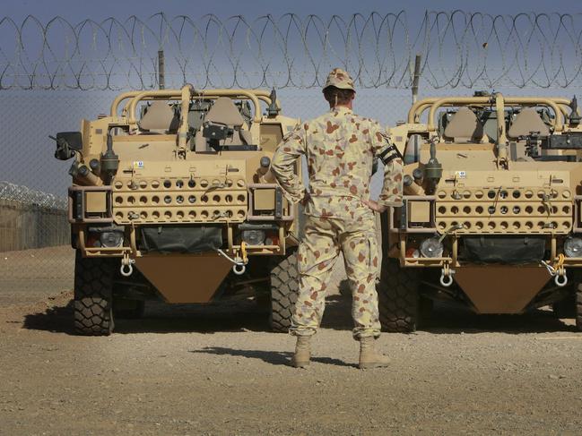 Australian SAS soldiers on patrol in Afghanistan.