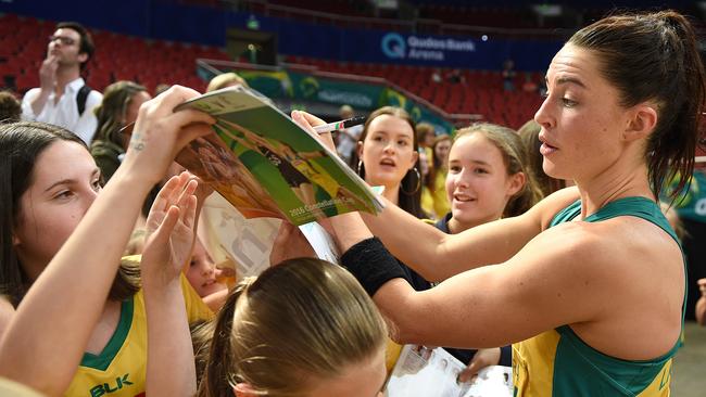 Sharni Layton was one of the country’s top netballers before her AFLW career.