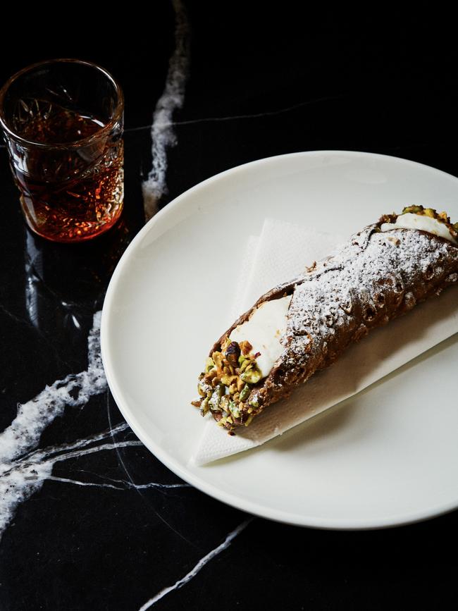 Ricotta cannoli at Valentino's 101, Adelaide