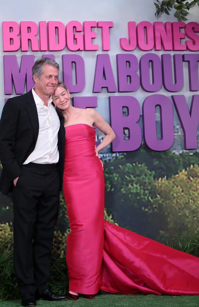 The pair on the red carpet for the <i>Bridget Jones: Mad About The Boy</i> world premiere in London on Wednesday. Picture: Shane Anthony Sinclair/Getty Images