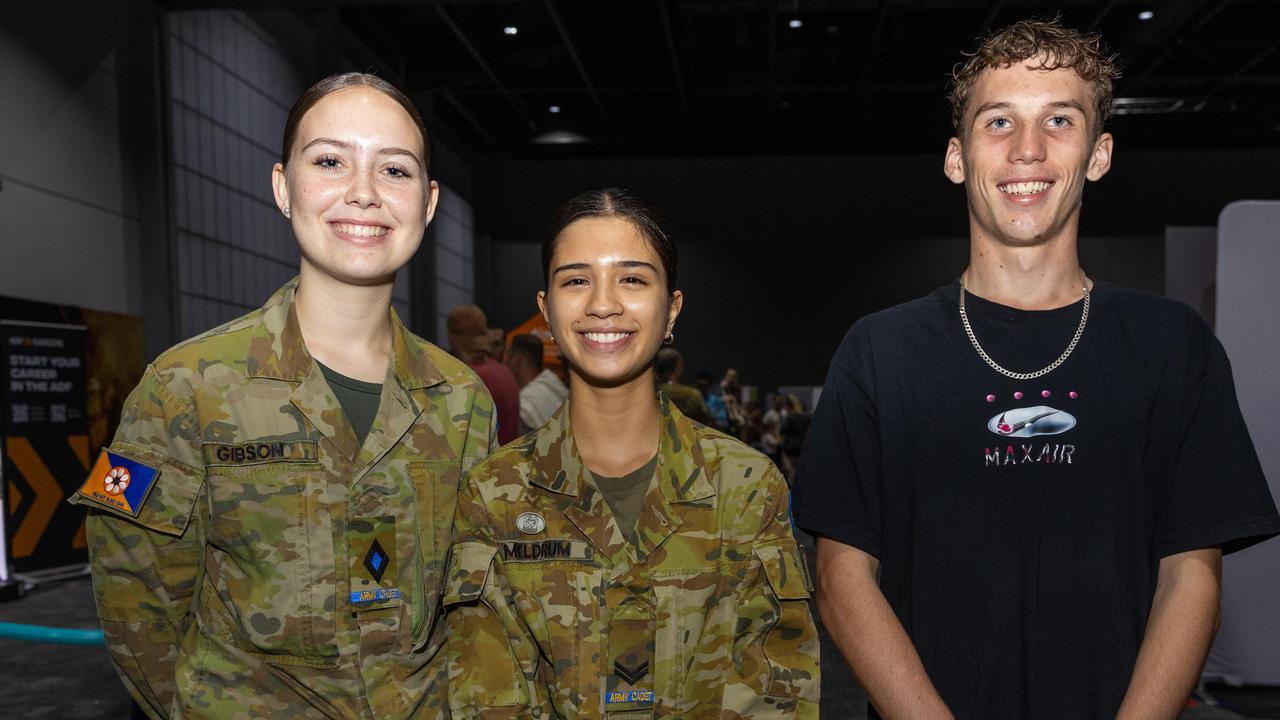 Pete Gibson, Catrina Meldrum and Lachlan Kelly. Picture: Pema Tamang Pakhrin