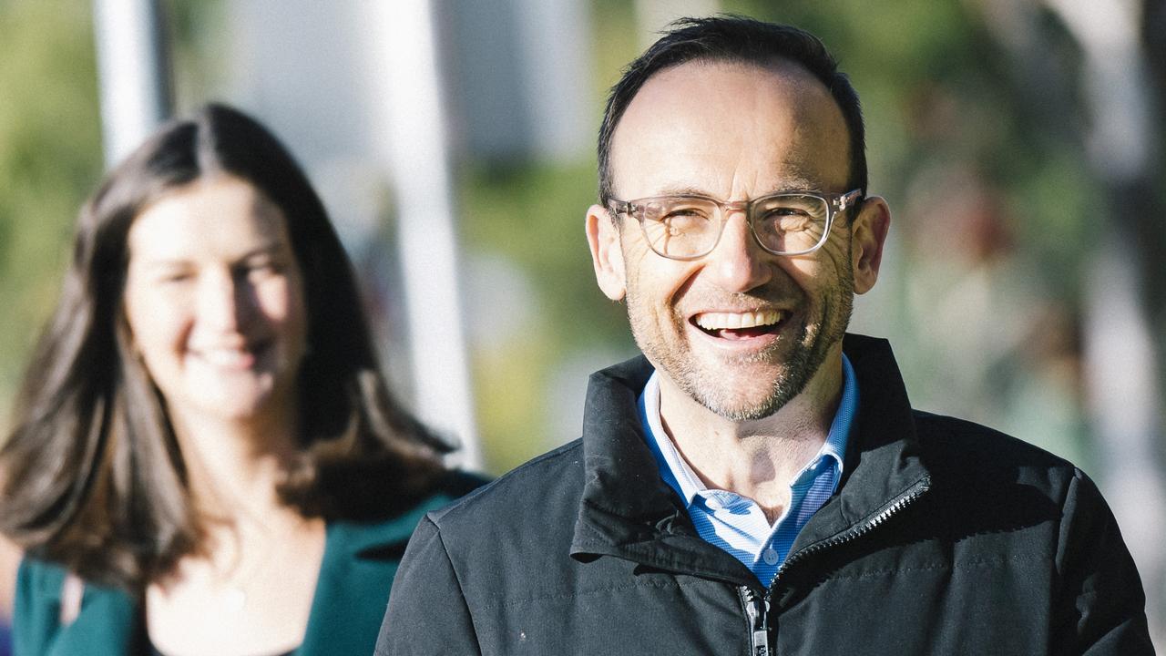 Adam Bandt easily won the seat of Melbourne, beating Labor 60/40. Picture: Naomi Rahim/Getty Images