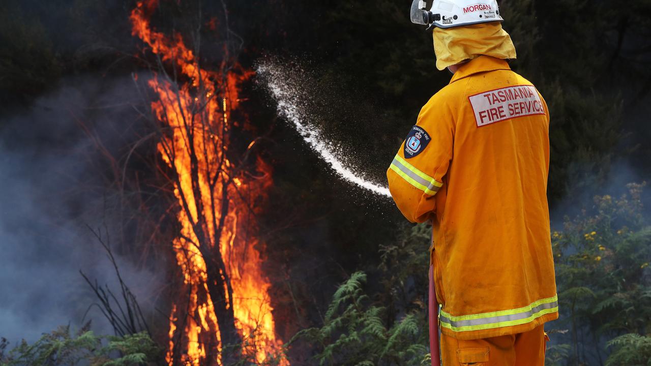 More than 1000 interstate and international firefighters flew in to help battle blazes across the state this summer. Picture: NIKKI DAVIS-JONES