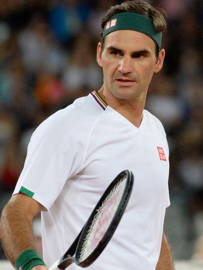 Roger Federer was caught out by Djokovic in the 2011 Australian Open semi-final.