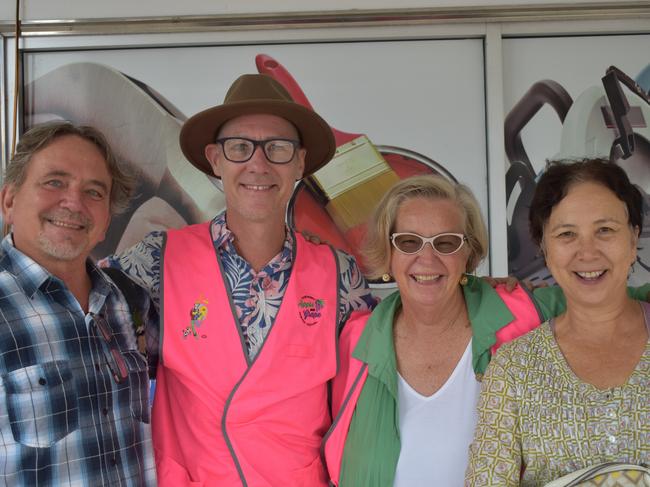 Joe, Nathan, Jan and Cindy from Stanthorpe at the Apple and Grape Festival 2024