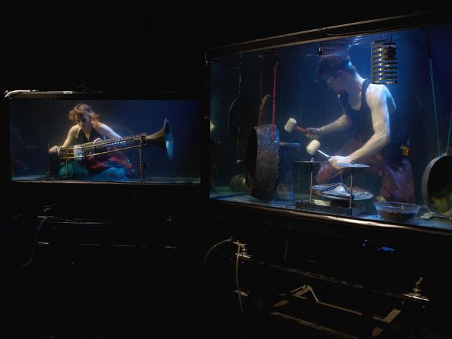 Aquasonic underwater concert featuring Morten Poulsen and Nanna Bech will be at Carriageworks from January 6-9. Picture: Morten Thun