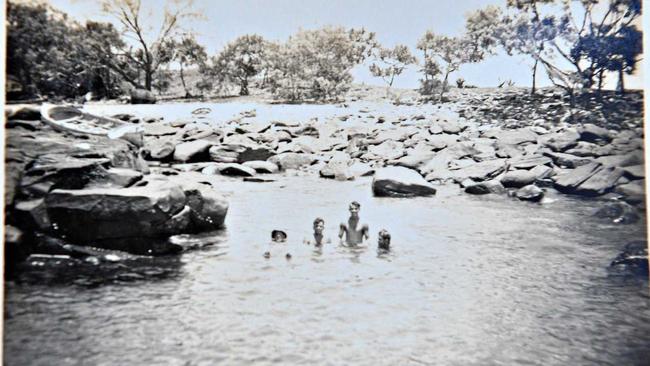 The group found a lovely lagoon for swimming in. Picture: John McCutcheon