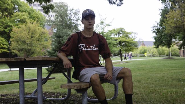 Trump supporter Matt Heinz, 18, a first year electrical engineering student, says he does not trust mainstream media. Picture: Angus Mordant for NewsCorp Australia