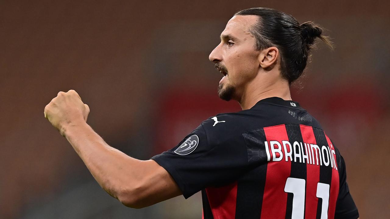 AC Milan's Swedish forward Zlatan Ibrahimovic.