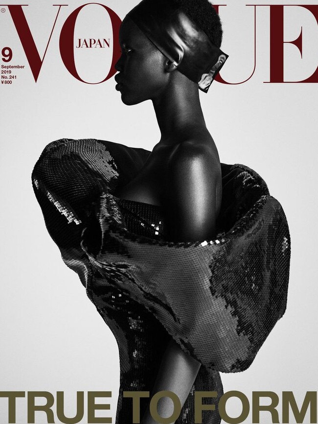 Adut Akech on the cover of Vogue Japan September issue