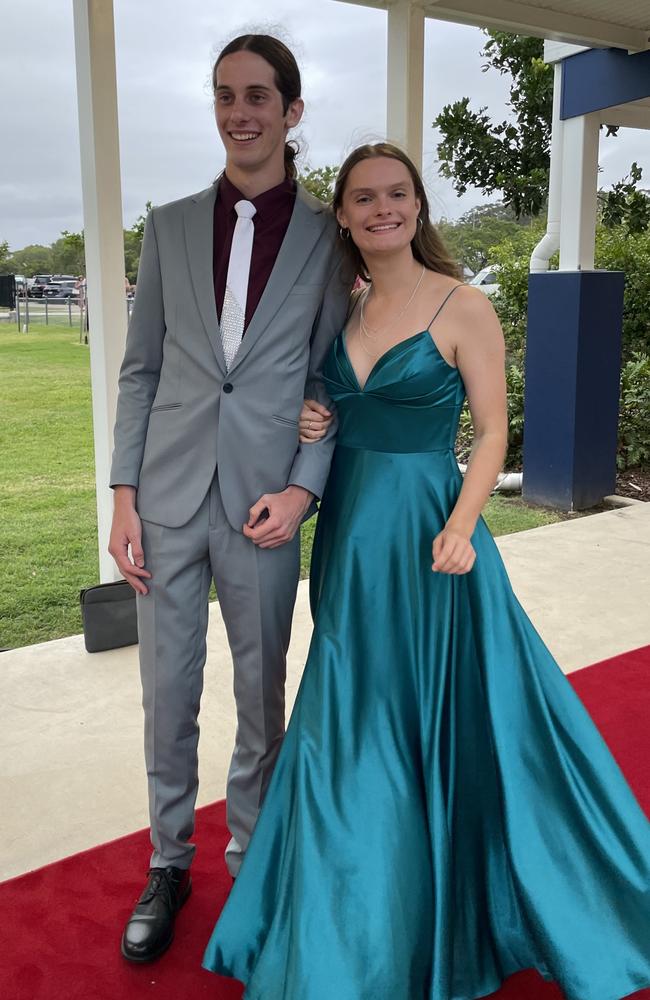 Callum and Jemima at the 2023 Mountain Creek State High formal.