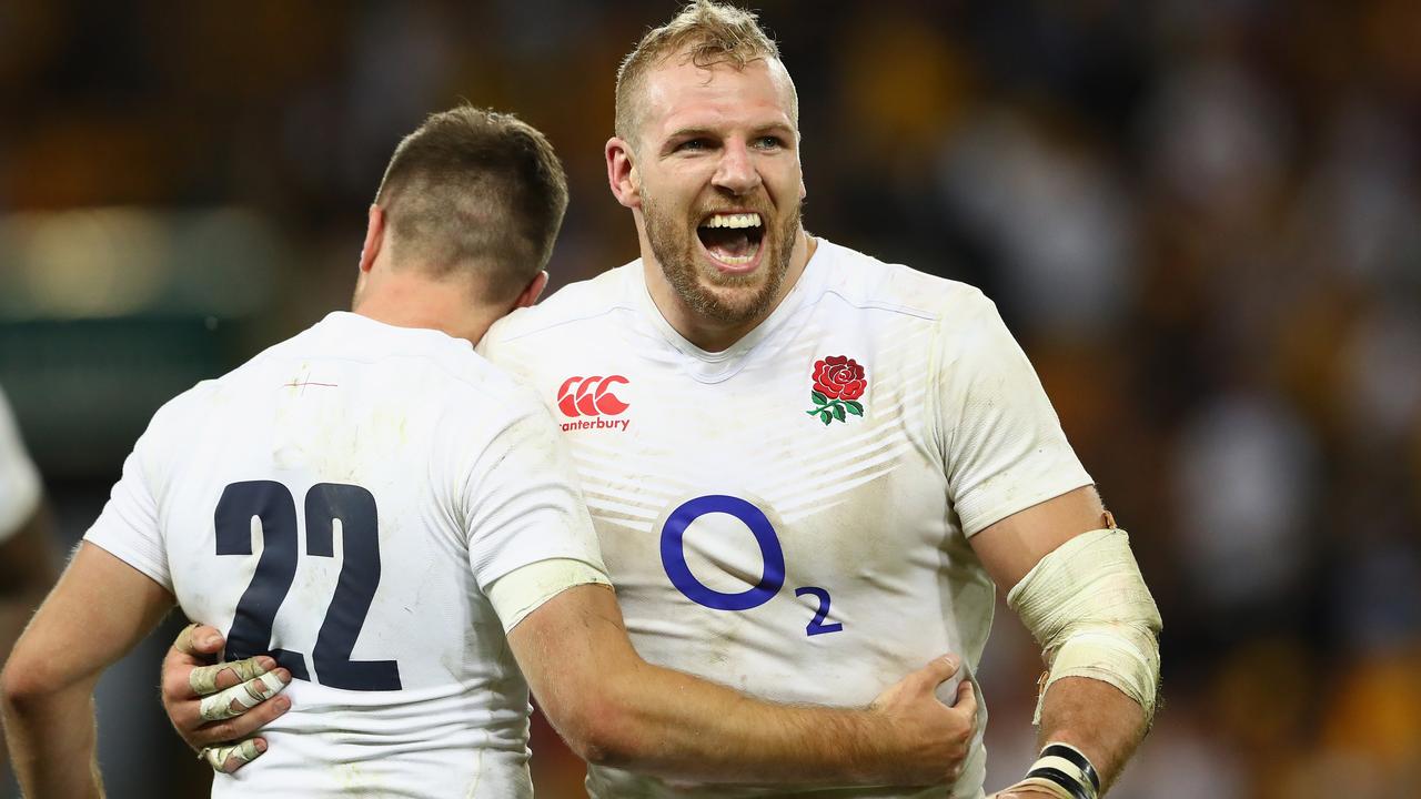 James Haskell is all smiles after England beat the Wallabies in 2016.