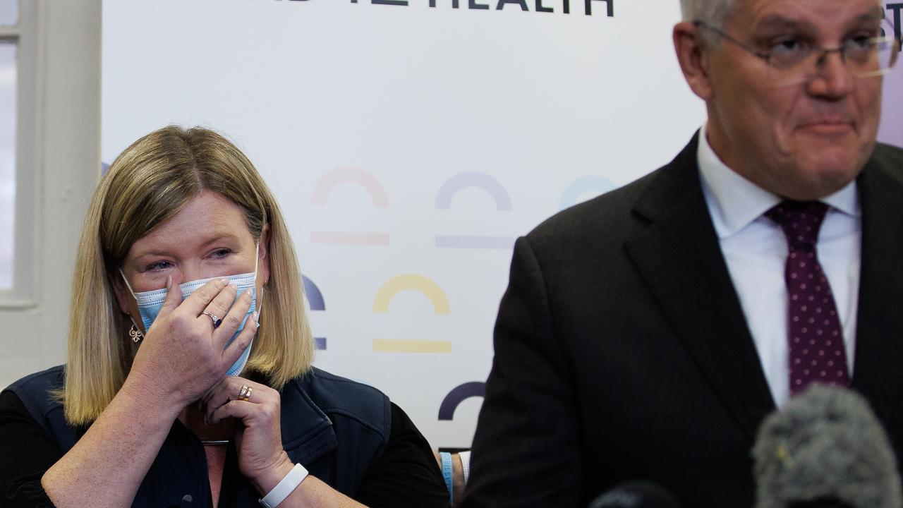 Bass MP with outgoing prime minister Scott Morrison during the campaign. Picture: Jason Edwards