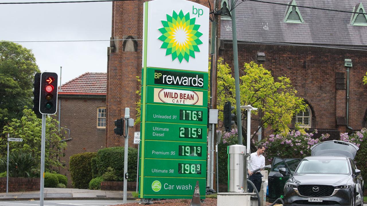 Fuel prices are sitting between the $1.70 to $1.80 per litre mark in some areas. Picture: NCA NewsWire/Gaye Gerard