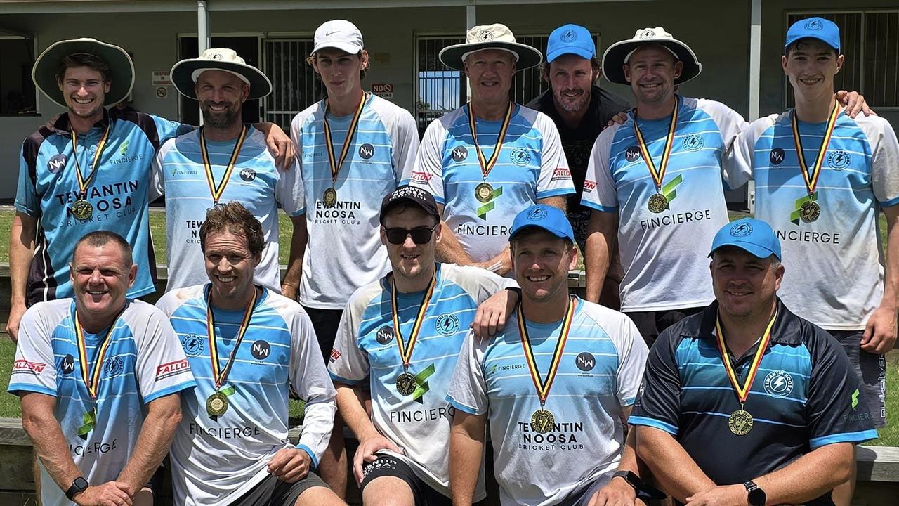 Tewantin-Noosa Cricket Club celebrate winning the 2023/24 one day premiership. Picture: Facebook.