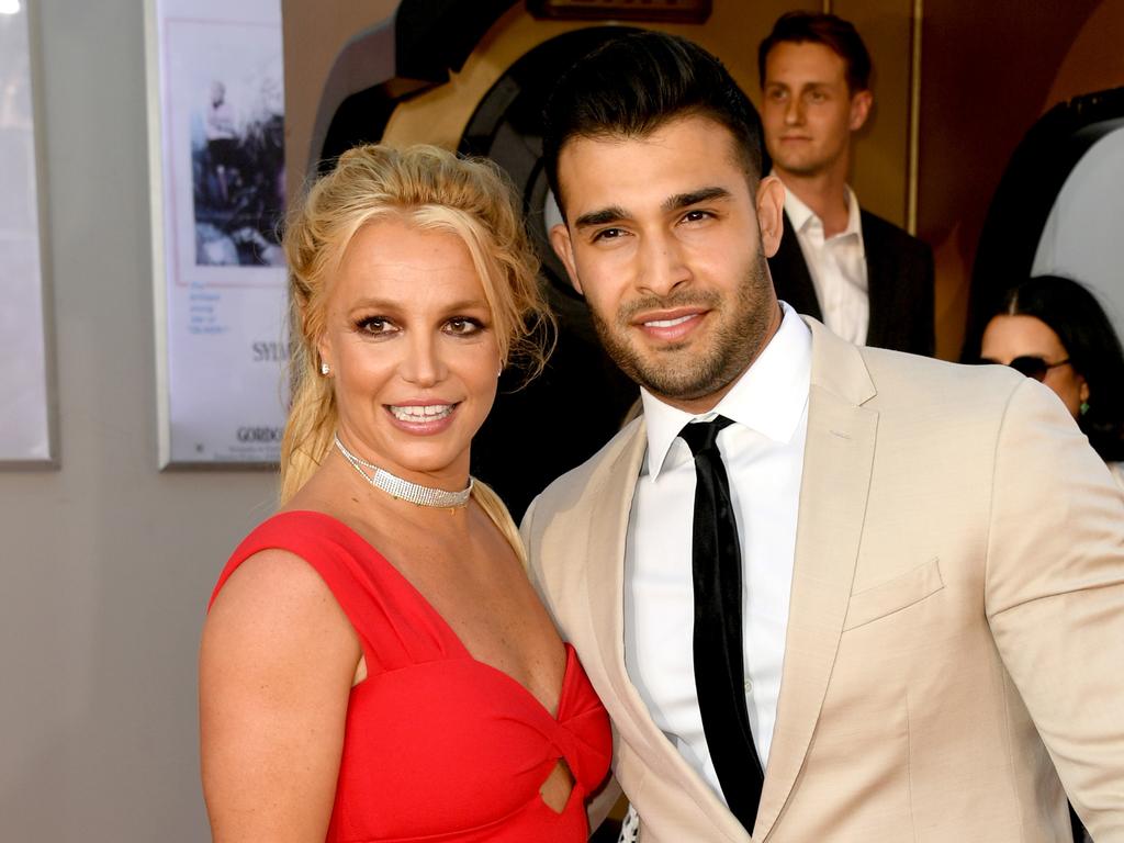 Britney Spears was dining with husband, Sam Asghari, when the incident happened. Picture: Getty Images