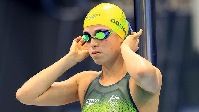 Maddy Gough in action in the heats of the Women's 1500 Freestyle at the Tokyo Aquatics Centre during the Tokyo 2020 Olympics. Pics Adam Head