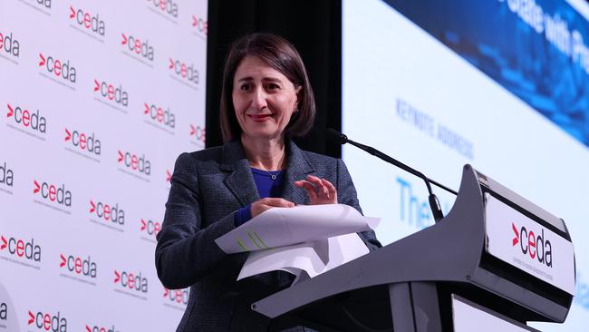 NSW Premier Gladys Berejiklian is encouraging businesses to relocate to NSW. Picture: NCA NewsWire Dylan Coker