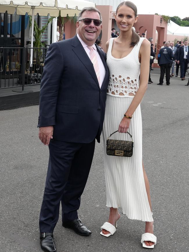 Michael Photios and daughter Claudia. Picture: Luis Enrique Ascui