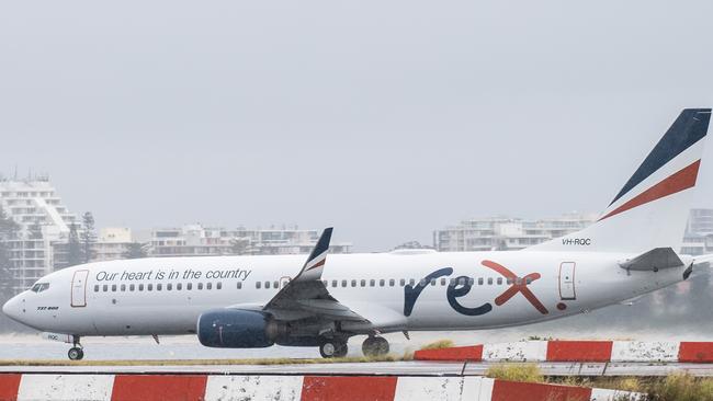 SYDNEY, AUSTRALIA - NewsWire Photos May 6, 2021: A Rex (Regional Express) aircraft taking off at Sydney Airport.Picture: NCA NewsWire / James Gourley