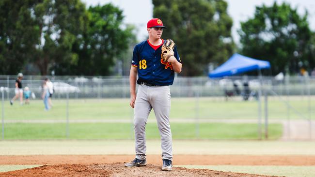 Will Couzner has been a standout in SA baseball throughout the season. Picture: Baseball Australia