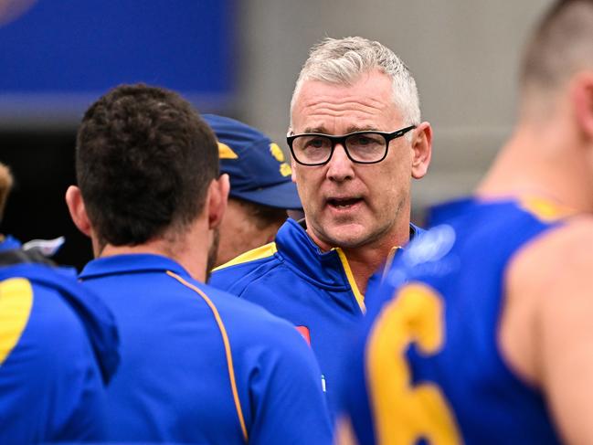 Adam Simpson and the West Coast Eagles lost the game against North Melbourne twice, writes Mark Robinson. Picture: Daniel Carson/AFL Photos via Getty Images.