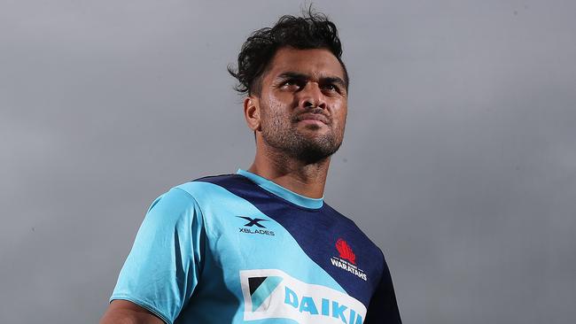 Waratahs star Karmichael Hunt poses for a portrait at Waratahs HQ (for Rugby Central cover) in Daceyville. Picture: Brett Costello