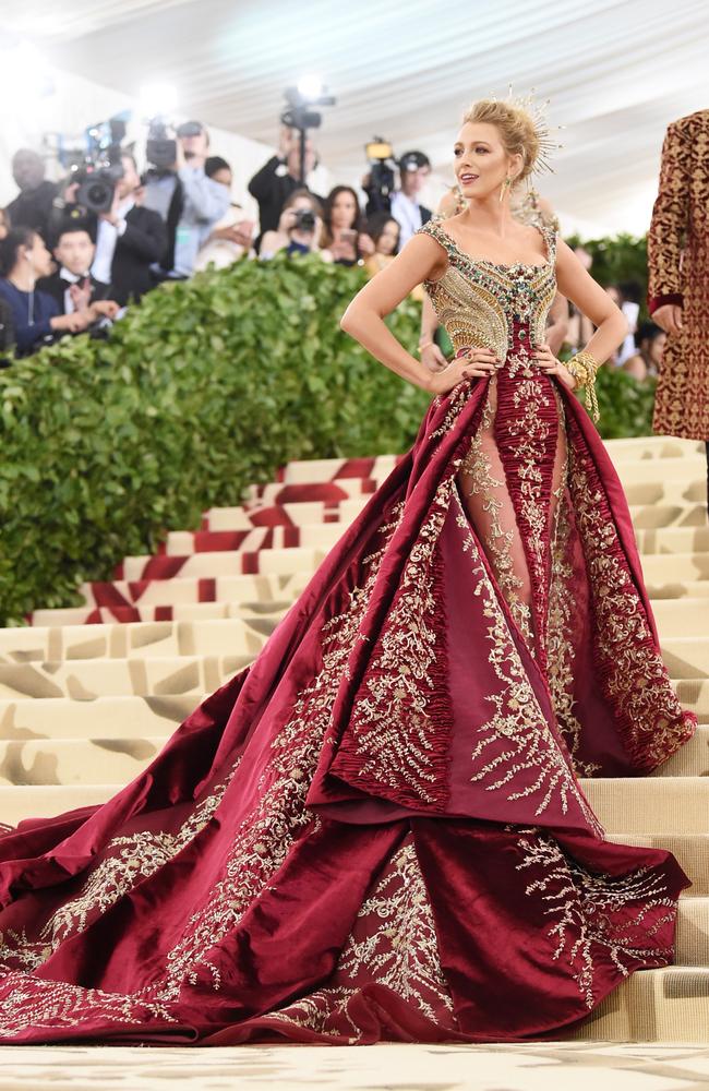 Blake Lively attends the Heavenly Bodies: Fashion &amp; The Catholic Imagination Costume Institute Gala. Picture: Jamie McCarthy/Getty Images