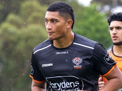 Iverson Fuatimau has been granted bail over an alleged break and enter. Photo: Wests Tigers website.