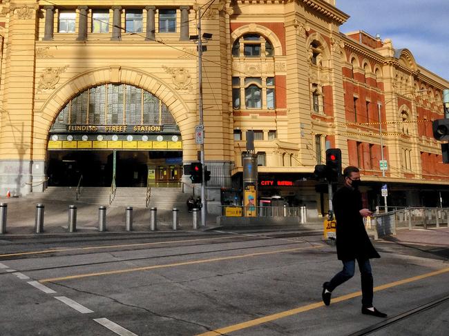 MELBOURNE, AUSTRALIA - NewsWire Photos JULY 18, 2021:   General photo of Melbourne's third day of lockdown.Picture: NCA NewsWire / Luis Ascui